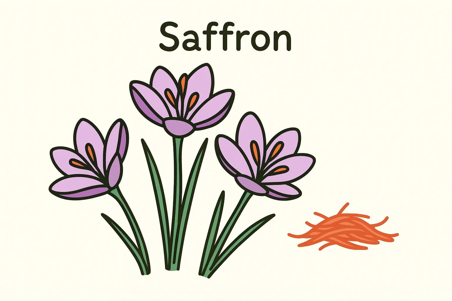 saffron plant