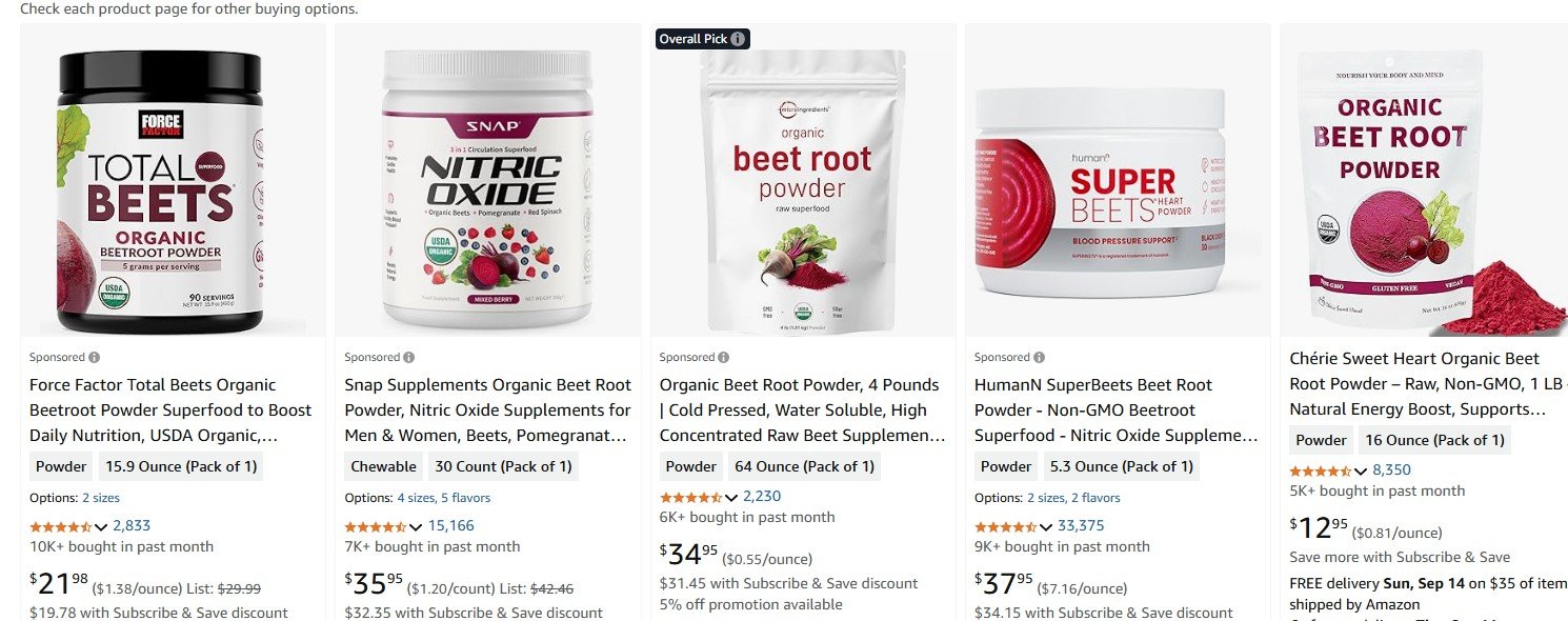 beet root powder